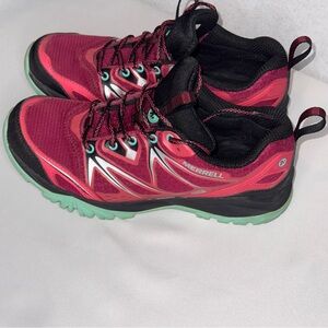 Merrell Black and Pink Athletic Shoes